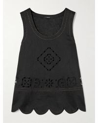 Vita Kin - Orlando Maxirock Aus Leinen Mit Lochstickerei Und Wellenkante - Lyst