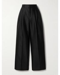 Zimmermann - Bundfaltenhose Mit Weitem Bein Aus Twill Aus Einer Seiden-Wollmischung - Lyst