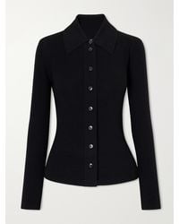Emilia Wickstead - Brinkley Ribbed Wool Cardigan - Lyst