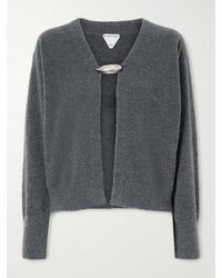 Bottega Veneta - Embellished Cashmere, Wool And Silk-Blend Cardigan - Lyst