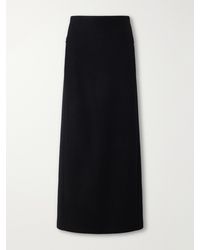 Alaïa - Wool-Felt Midi Skirt - Lyst