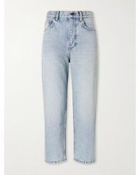 Balenciaga - Jackie Mid-Rise Straight-Leg Capri Jeans - Lyst