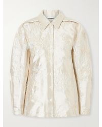 Jil Sander - Floral-Jacquard Shirt - Lyst