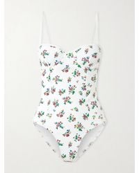 Tory Burch - Balcony Underwired Floral-Print Swimsuit - Lyst