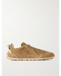 Bally - Quest Grosgrain-Trimmed Suede Sneakers - Lyst