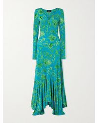 Etro - Asymmetric Printed Maxi Dress - Lyst