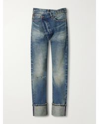 R13 - Cuffed Crossover Jean X Straight-Leg Jeans - Lyst