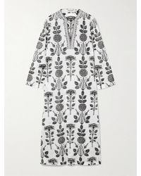 Emporio Sirenuse - Giada Kaftan Aus Bedrucktem Baumwoll-Voile - Lyst