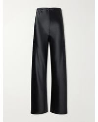 Almala - Bias Satin Wide-Leg Pants - Lyst