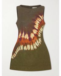 ALÉMAIS - Marilyn Tie-Dye Denim Mini Dress - Lyst