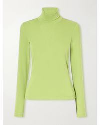 Flore Flore - Dinah Ribbed Organic Cotton-Jersey Turtleneck Top - Lyst