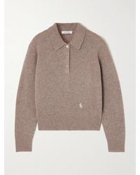 Sporty & Rich - Src Embroidered Cashmere And Wool-Blend Polo Sweater - Lyst