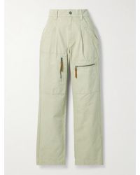 Isabel Marant - Kanna Cargohose Mit Geradem Bein Aus Baumwoll-Canvas Mit Falten - Lyst