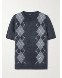 arch4 - Abel Pullover Aus Gebürstetem Biokaschmir Mit Argyle-Muster - Lyst