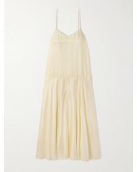 St. Agni - Silk-Twill Maxi Dress - Lyst
