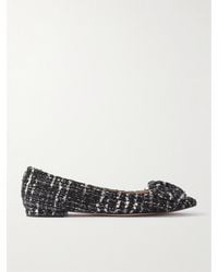 Gianvito Rossi - Venezia Ballerinas Mit Spitzer Kappe Aus Bouclé-Tweed - Lyst