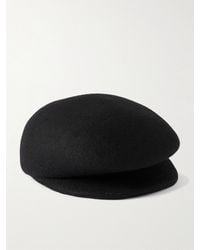 Gigi Burris Millinery - Laurel Wool-Felt Flat Cap - Lyst