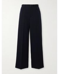 Jil Sander - Hose Mit Geradem Bein Aus Wollgabardine - Lyst