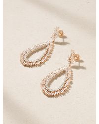 Suzanne Kalan - 18-Karat Rose And Diamond Earrings - Lyst