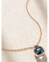 Pomellato - Nudo 18-Karat Rose And, Topaz And Diamond Necklace - Lyst