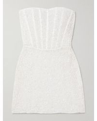 Kiki de Montparnasse - Mini-Robe Bustier En Dentelle À Ornements Ange - Lyst