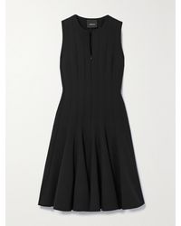 Akris - Paneled Wool-Blend Mini Dress - Lyst