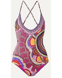 Camilla Maillot De Bain Imprimé À Cristaux - Multicolore