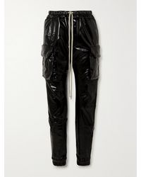 Rick Owens - Mastodon Coated Cotton-Blend Tapered Cargo Pants - Lyst