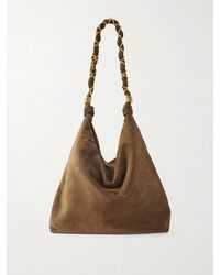 Saint Laurent - Amalia Medium Suede Tote - Lyst