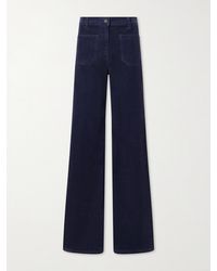 Nili Lotan - Florence Cotton-Blend Corduroy Flared Pants - Lyst