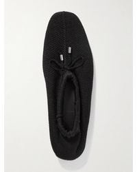TOTEME - Knitted Ballet Flats - Lyst