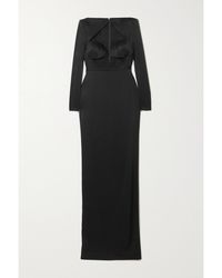 Alex Perry - Cohan Cutout Satin-Crepe Maxi Dress - Lyst