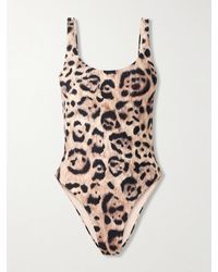 Agua Bendita - Gema Leopard-Print Stretch Recycled Swimsuit - Lyst