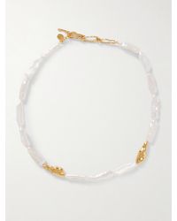 Pacharee - Birch Perlenkette Mit Vergoldeten Details - Lyst