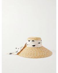 Eugenia Kim - Mirabel Satin-Trimmed Straw Sunhat - Lyst