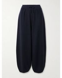 Loro Piana - Balfour Cashmere, Wool And Silk-Blend Wide-Leg Track Pants - Lyst