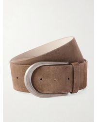 Brunello Cucinelli - Bead-Embellished Suede Belt - Lyst