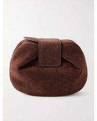 Gabriela Hearst - Soft Demi Suede Clutch - Lyst