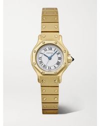 Stephanie Windsor - Cartier Vintage 1980S Santos Octagon Automatic 25Mm 18-Karat Watch, Ref. No. 8090 (Fits Up To 6&Quot; Wrist) - Lyst