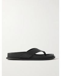 St. Agni - Thong Leather Flip Flops - Lyst
