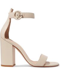 Gianvito Rossi Sandales En Cuir Versilia 100 - Neutre