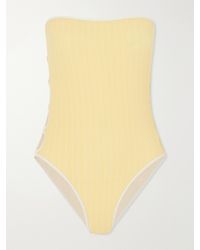 Eres - Golden Cut-Out Jacquard Swimsuit - Lyst