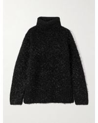 Dries Van Noten - Metallic Wool-Blend Turtleneck Sweater - Lyst