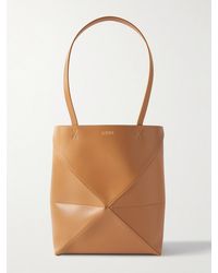 Loewe - Luxury Medium Puzzle Fold Tote In Shiny Calfskin - Lyst