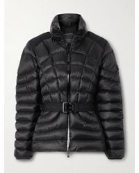 Moncler - Gramont Daunenjacke Aus Gestepptem Shell Mit Gürtel Und Kapuze - Lyst
