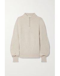 Low Classic Ribbed-knit Jumper - Natural