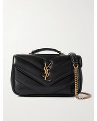 Saint Laurent - Loulou Mini Matelassé Leather Shoulder Bag - Lyst