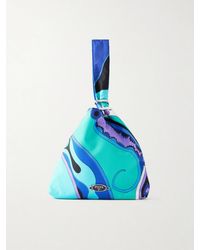 PUCCI - Emilio Printed Silk Twill Clutch Bag - Lyst