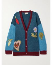 ALÉMAIS - Studio A Fredo Oversized-Cardigan Aus Jacquard-Strick - Lyst