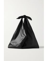 Gabriela Hearst Hildegard Knotted Leather Tote - Black